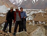 
Guide Muhammad, Cook Shobo, Jerome Ryan On The Gasherbrum North Glacier In China

